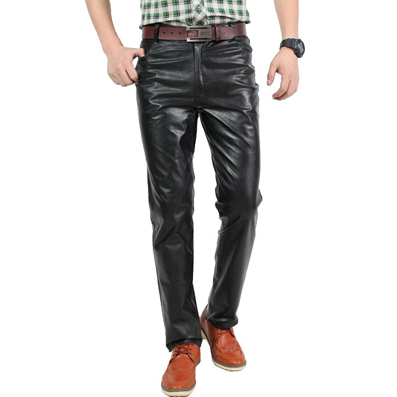 举翼王子真皮皮裤男海宁秋冬防风保暖羊皮皮裤骑行摩托真皮长裤男裤