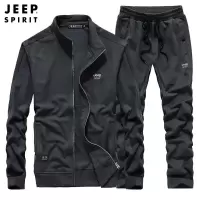 吉普JEEP SPIRIT卫衣卫裤男两件套运动套装开衫外套休闲运动服套装夹克衫