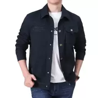 JEEP SPIRIT吉普男士夹克秋冬翻领纯棉外套工装户外休闲上装宽松大码棉衣男中青年衣服