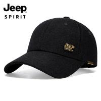 JEEP SPIRIT吉普帽子男秋冬加厚棒球帽休闲防风帽子