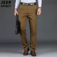 JEEP SPIRIT春秋休闲长裤男裤商务休闲裤男西裤直筒宽松纯棉裤子