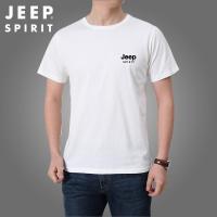 JEEP SPIRIT吉普短袖T恤男夏季薄款男士圆领体恤透气男