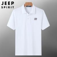 JEEP SPIRIT吉普短袖T恤男翻领休闲半袖舒适棉半袖polo衫男装