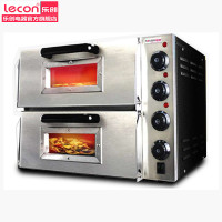 乐创电器旗舰店/lecon 烤箱 商用 烤炉双层蛋糕面包大烘炉设备电烤箱 商用披萨烤箱