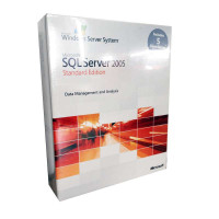 微软原装正版数据库软件 SQL server 2005 英文标准版 5用户 彩包 FPP