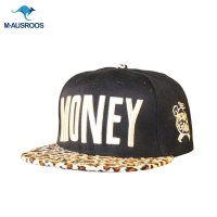 男女士春夏韩版MONEY皮质平沿帽子 女嘻哈潮街舞帽