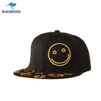 原宿嘻哈棒球帽子 笑脸款女 韩版滑板帽子可爱个性平沿帽