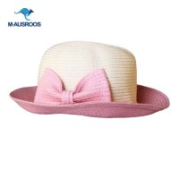 2014新款儿童遮阳帽 夏季遮阳帽 蝴蝶结 可爱时尚帽