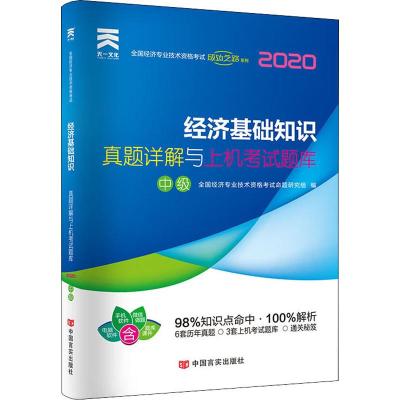 天一文化 天一新奥 全国经济专业技术资格考试成功之路系列 经济基础知识 真题详解与上机考试题库 中级 2020 