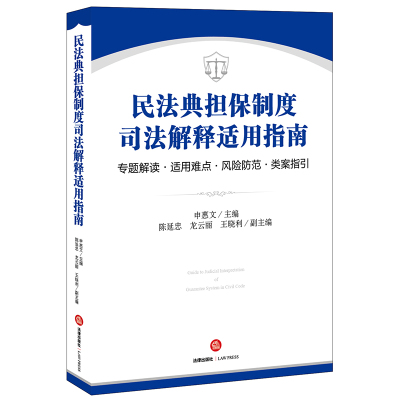 民法典担保制度司法解释适用指南(专题解读适用难点风险防范类案指引)