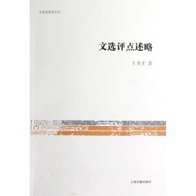 文选评点述略/文史哲研究丛刊 王书才 著作 著 文学 文轩网