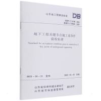 地下工程关键节点施工前条件验收标准DB37/T 5198-2021/山东省工程建设标准 法律法规与标准规范单行本 著 