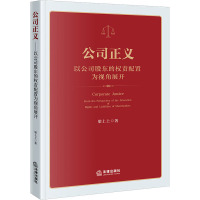 公司正义 以公司股东的权责配置为视角展开 梁上上 著 社科 文轩网