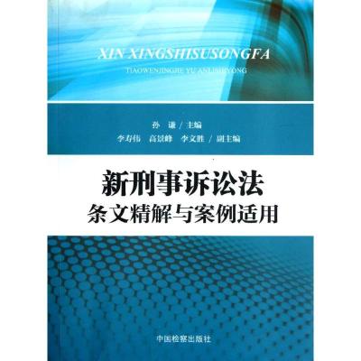 新刑事诉讼法条文精解与案例适用 孙谦 著作 社科 文轩网