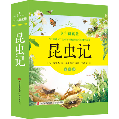 昆虫记 少年简读版(1-4) (法)法布尔 著 王艳娥 译 央美阳光 绘 少儿 文轩网