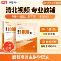 高途高考 拔高1000题 语文 2023(全3册) 许翔 编 文教 文轩网