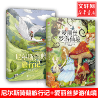 爱丽丝梦游仙境+尼尔斯骑鹅旅行记 (英)刘易斯·卡罗尔(Lewis Carroll) 著;肖开霖 译 著 等 文学