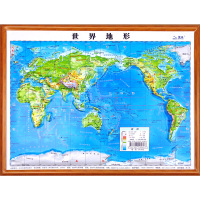 (2022版)世界地形(立体地图-16开) 山东地图出版社 著 著 文教 文轩网