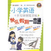 小学英语手写体钢笔字帖快乐假期一本通 友恒充 著 文教 文轩网