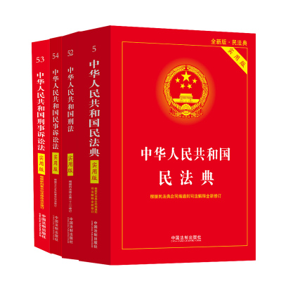 中华人民共和国民法典+刑法+民事诉讼法+刑事诉讼法 中国法制出版社 编 社科 文轩网