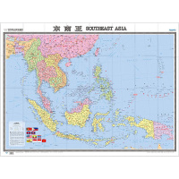 世界热点国家地图-东南亚(2024版) 周敏 编 文教 文轩网