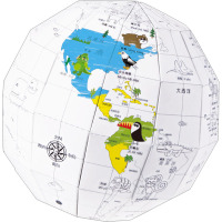 创意纸地球-卡通手绘版 山东省地图出版社 少儿 文轩网