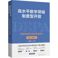 高水平数字领城制度型开放 《数字经济伙伴关系协定》释义解析 彭德雷 等 著 经管、励志 文轩网