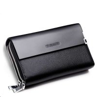 Kpaullon/卡普伦 新款 商务休闲男士手拿包 真皮大容量手抓包 头层牛皮男手包B0231