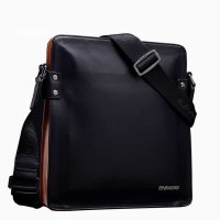 Kpaullon/卡普伦 新款斜挎包 男 头层牛皮单肩包 男士包包 商务休闲撞色挎包8592-4