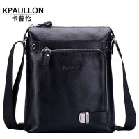 Kpaullon卡普伦 头层牛皮男士单肩包 时尚休闲男款斜挎包 实用真皮公文包8622-5