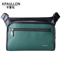Kpaullon/卡普伦 2014新品 韩版多功能时尚男士腰包 个性真皮胸包 潮流男包 234