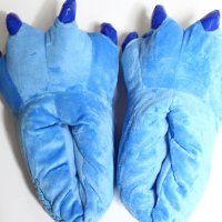 心仪树 秋冬季超柔珊瑚绒爪子鞋子恐龙史迪奇连体睡衣专用毛绒爆款爪