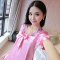 睡衣女夏季新品丝质睡衣休闲薄款蕾丝花边蝴蝶结家居服套装