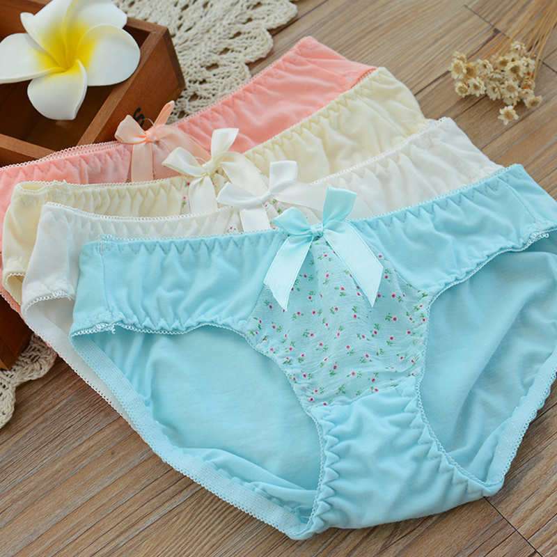 日系小清新简约少女文胸甜美聚拢棉质内衣内裤文胸套装