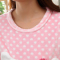 秋冬新品女士法兰绒睡衣女保暖可爱卡通猫咪珊瑚绒家居服套装