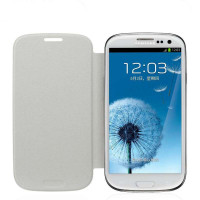 三星i9300原装皮套 手机套i9308保护套Galaxy S3保护壳 手机皮套 （白色）