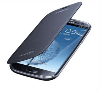 三星i9300原装皮套 手机套i9308保护套Galaxy S3保护壳 手机皮套（宝石蓝）