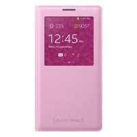 三星Note3原装皮套 N9006手机壳 N9008手机套 N9009 N9002保护套 智能保护套 温柔粉色