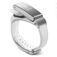 华为（HUAWEI）华为手环B2 (蓝牙耳机与智能手环完美结合+金属机身+触控屏幕+真皮表带) 商务版 银色