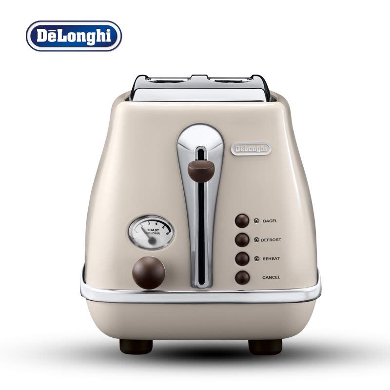 德龙(DeLonghi) CTO2003（奶油白）早餐机 多士炉 全自动烤面包机 配防尘盖 2片式图片