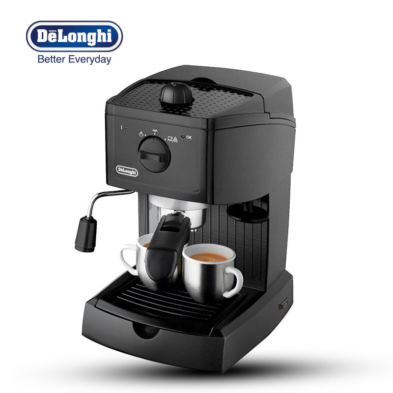 德龙(DeLonghi) EC146.B 咖啡机 半自动咖啡机 手磨咖啡机 商用咖啡机 卡布奇诺 奶泡器