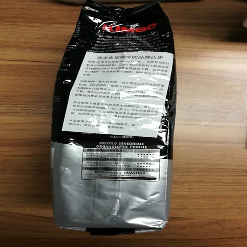 德龙(DeLonghi)金堡(KIMBO)经典拼配意式浓缩咖啡豆1KG图片