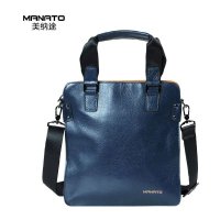 Manato美纳途男包单肩包商务休闲包真皮包牛皮包斜挎包特价包邮