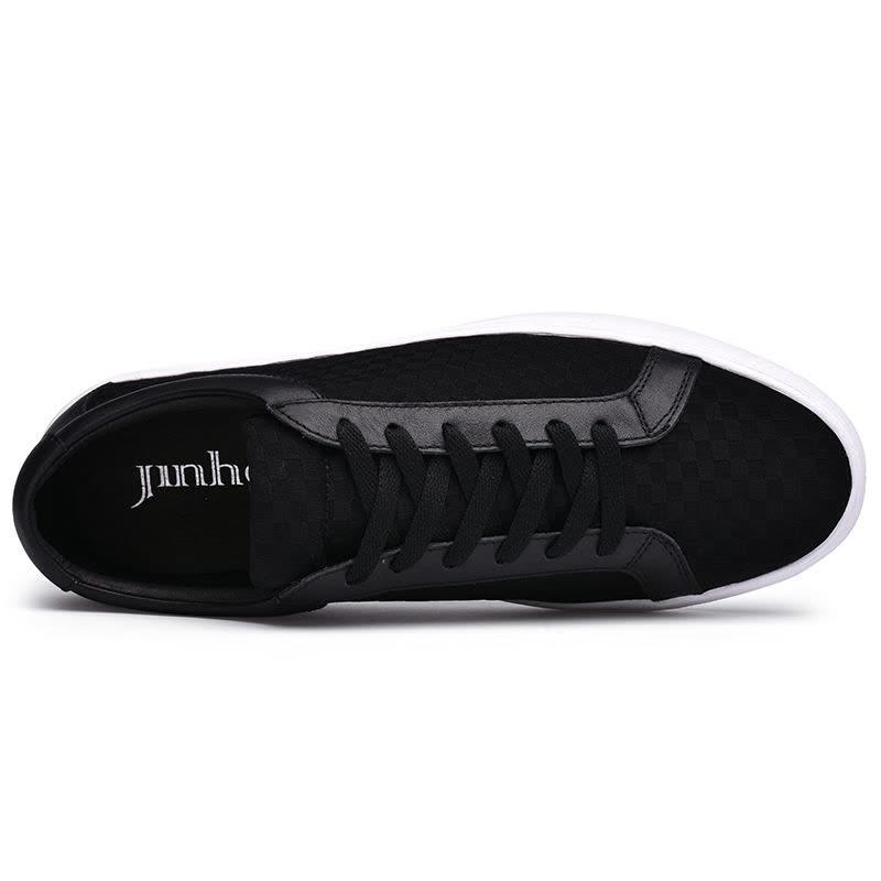 金猴（JINHOU）简约百搭板鞋 时尚低帮 轻质耐磨防水布系带男鞋 Q25048图片