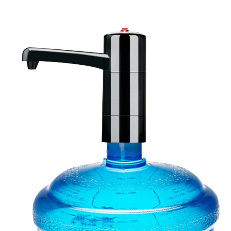 皓远桶装水电动抽水器吸水泵 无线电动抽水器c型 黑色