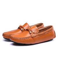 2016新款休闲男鞋头层真皮时尚潮流豆豆鞋男士舒适驾车鞋子