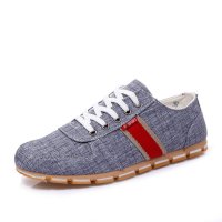 2016新款透气男帆布 时尚休闲男布鞋韩版学生透气板鞋潮鞋男系带