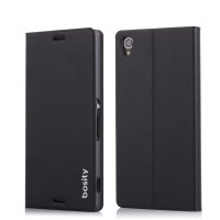 bosity 新款索尼Z3手机套L55U手机皮套L55T手机保护套超薄翻盖支架