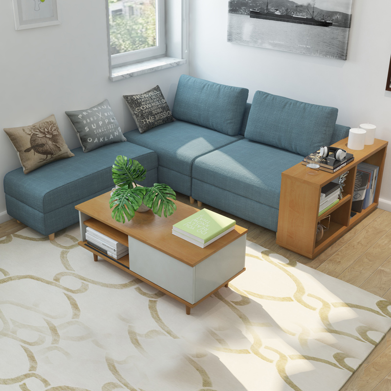 择木宜居 小户型布艺沙发现代简约客厅单人双人沙发组合