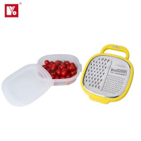 YKO厨房料理工具 日本式多功能刨丝器不锈钢 护手细丝刨刀擦丝器